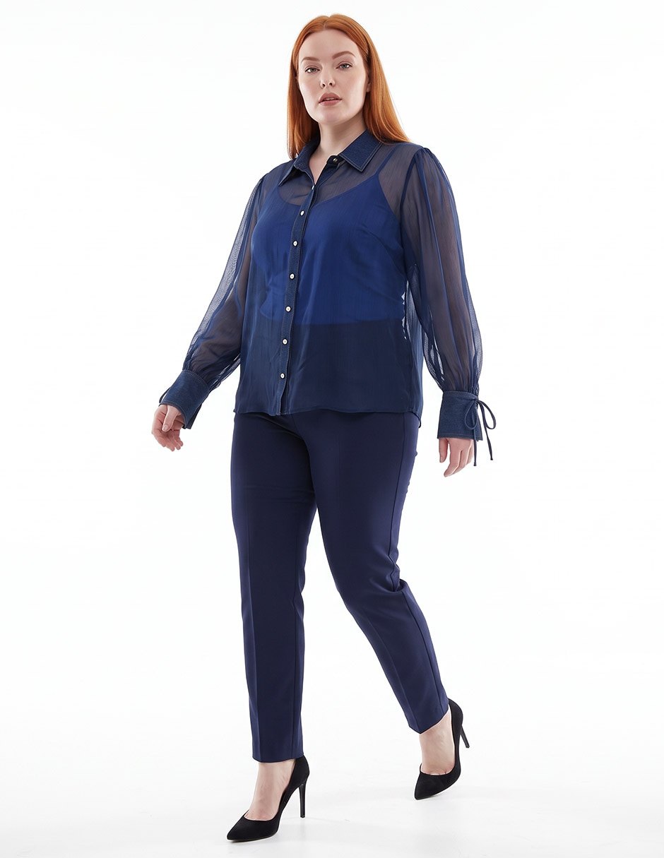 Camisa Karl Lagerfeld manga larga para mujer 3