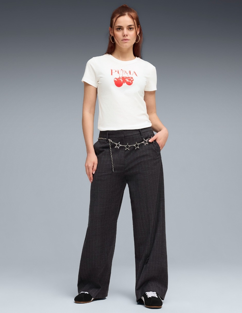 Playera manga corta Puma cuello redondo para mujer
