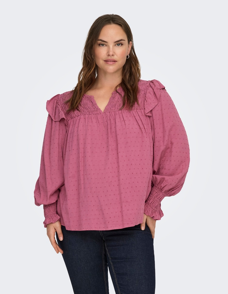 Blusa manga larga para mujer