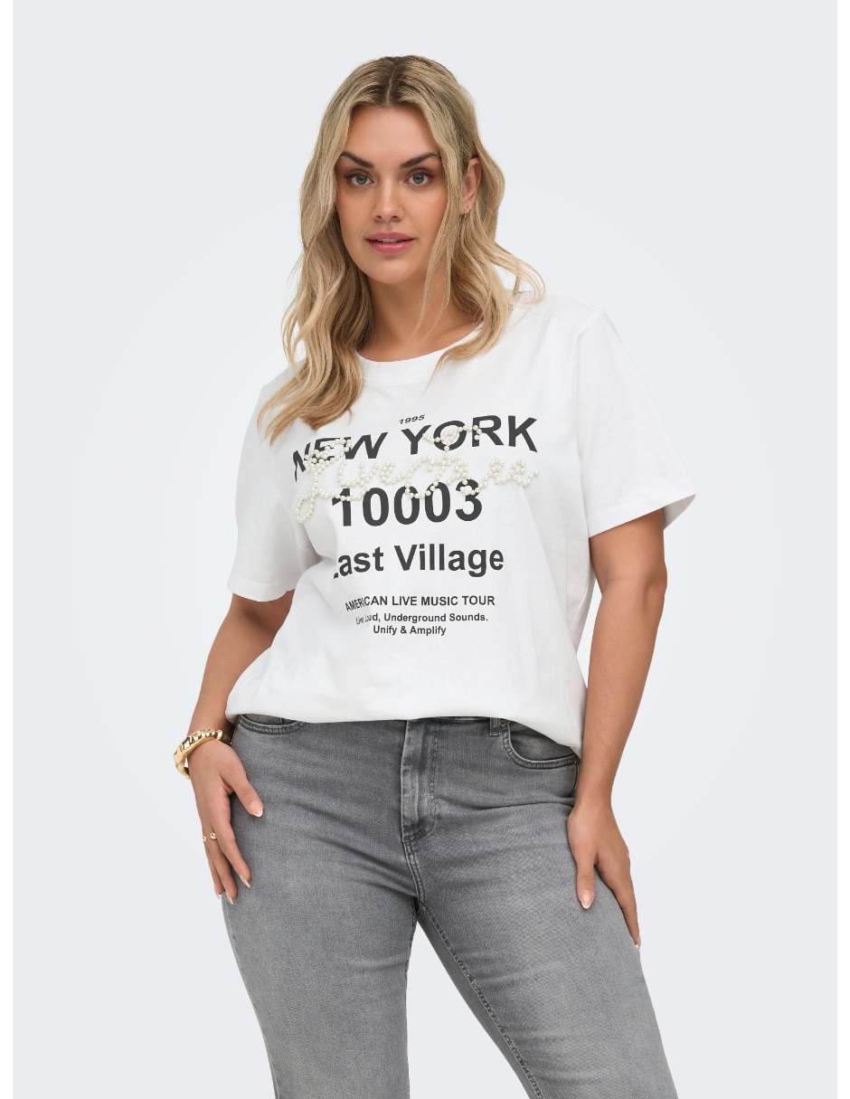 Playera manga corta 15371430 cuello redondo para mujer