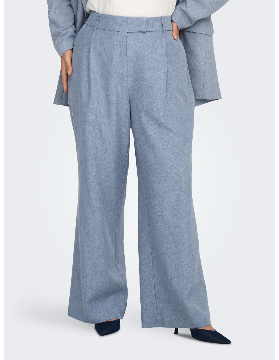 Pantalón de vestir wide leg para mujer