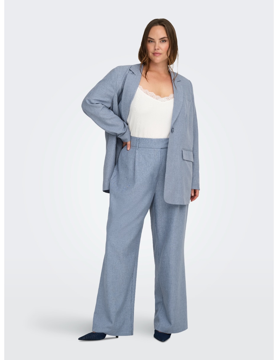 Pantalón de vestir Only Carmakoma wide leg para mujer