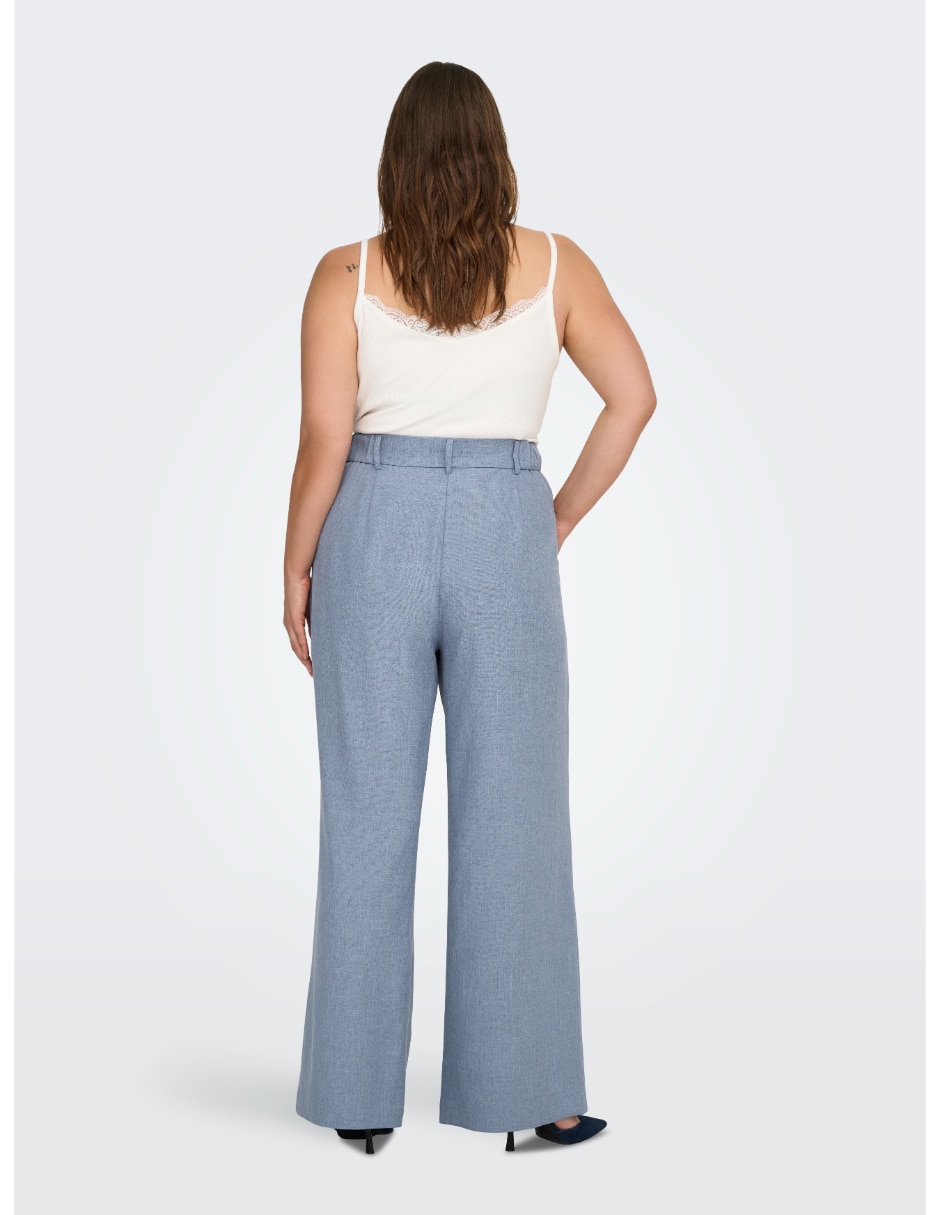 Pantalón de vestir Only Carmakoma wide leg para mujer