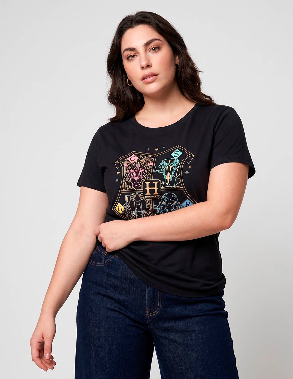 Playera manga corta cuello redondo para mujer Playera manga corta cuello redondo para mujer
