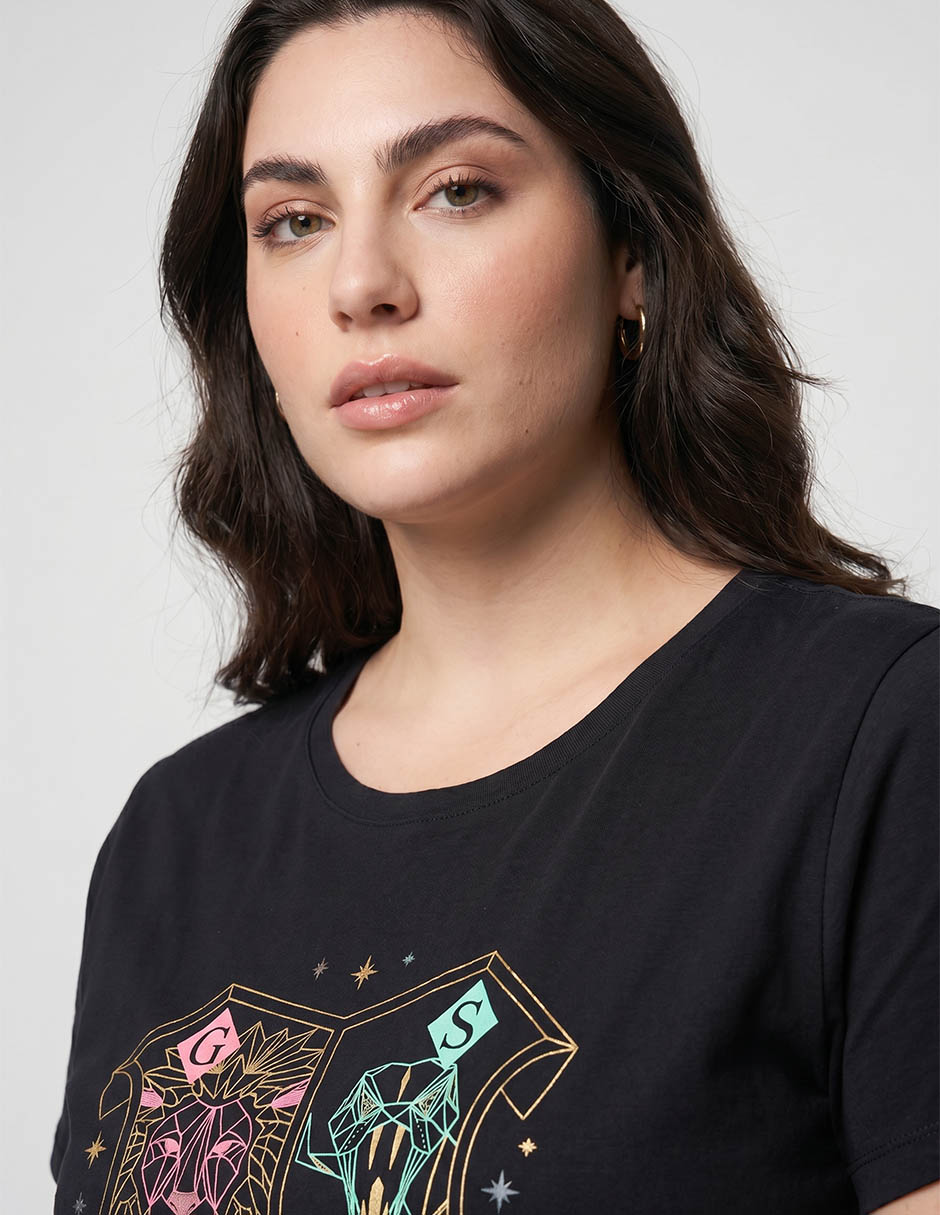 Playera manga corta cuello redondo para mujer 4