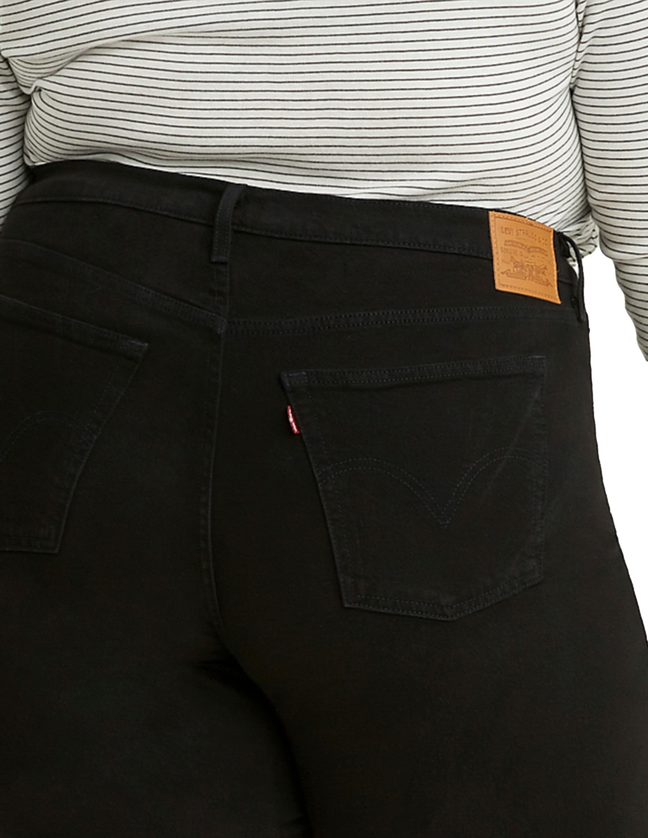 Jeans regular relajado corte cintura para mujer 4