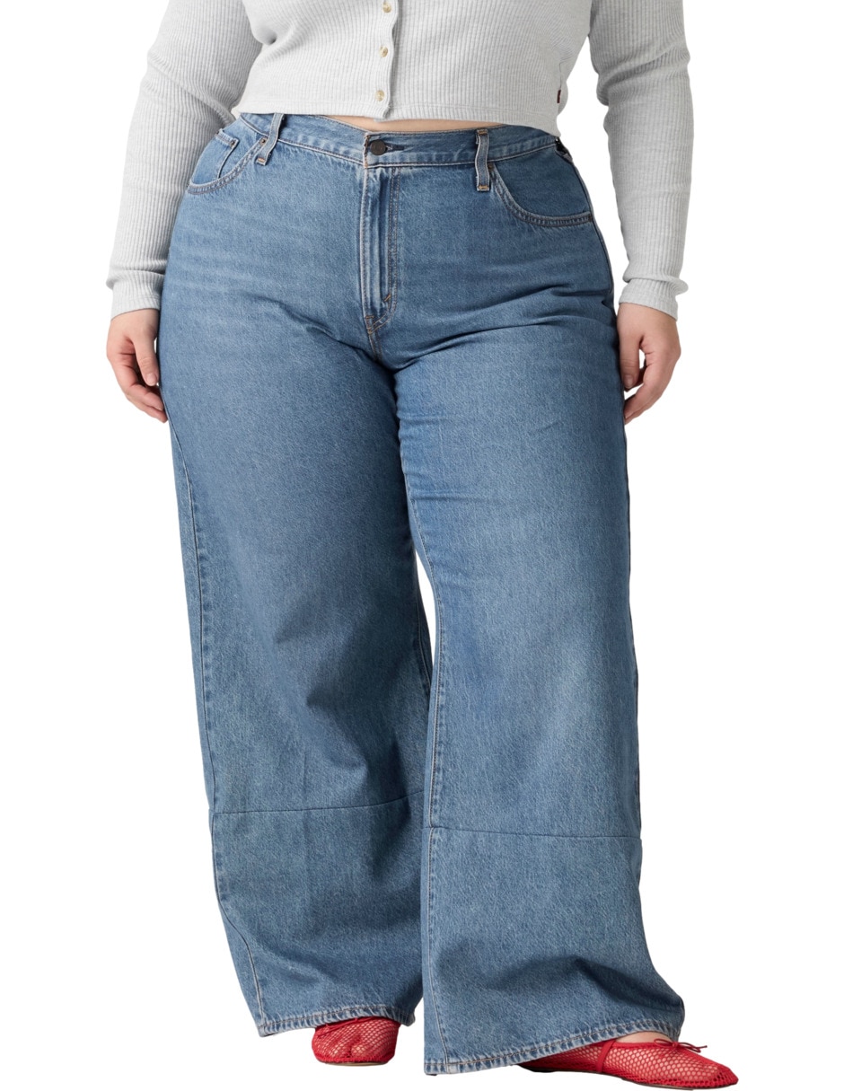 Jeans relajado corte cintura para mujer Jeans relajado corte cintura para mujer