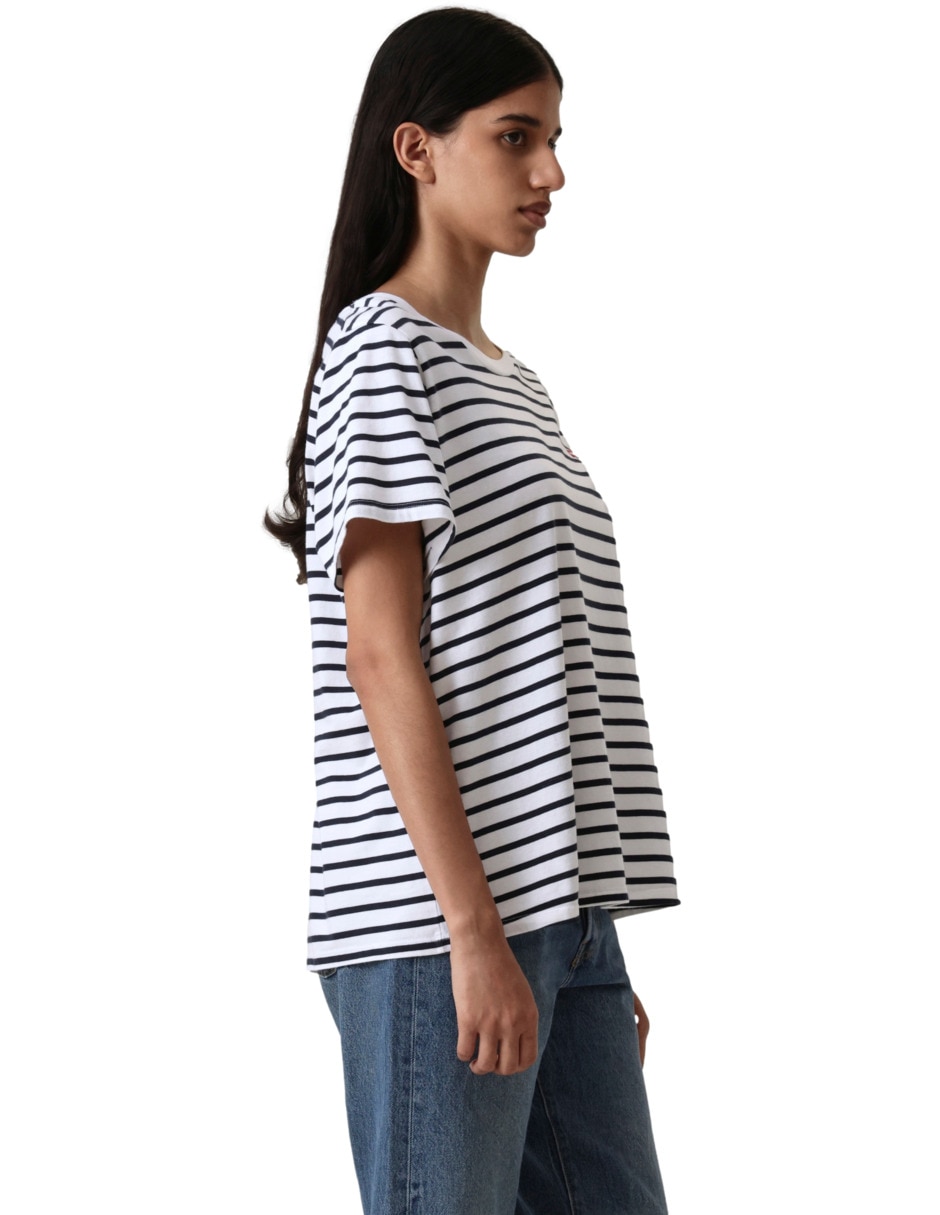 Playera manga corta cuello redondo para mujer 2