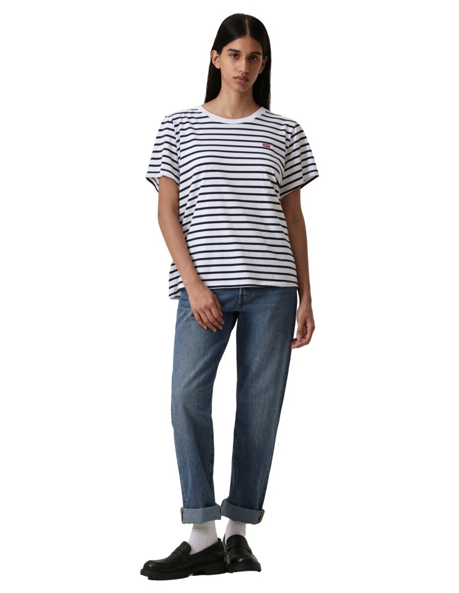 Playera manga corta cuello redondo para mujer 4
