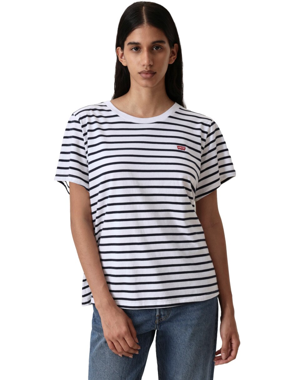 Playera manga corta cuello redondo para mujer 5