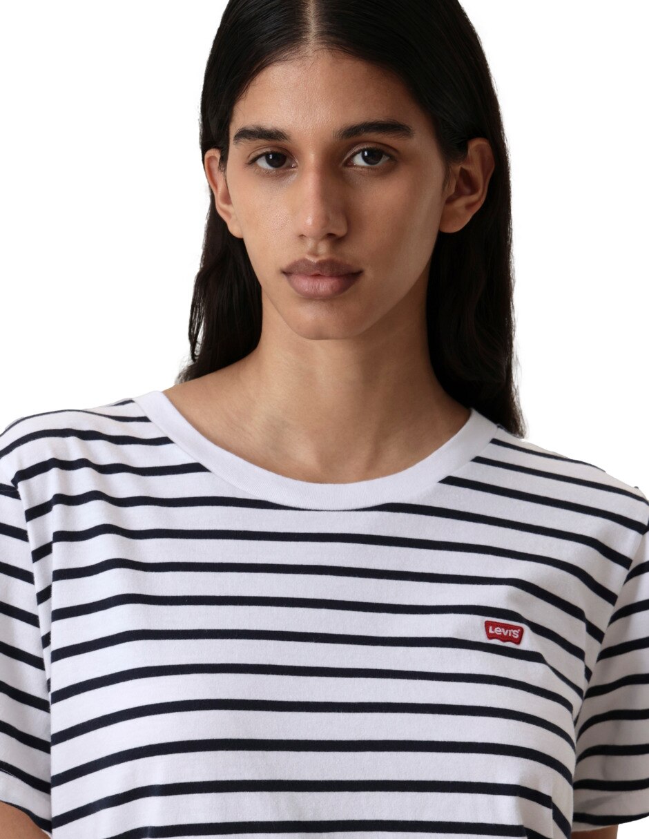 Playera manga corta cuello redondo para mujer 6