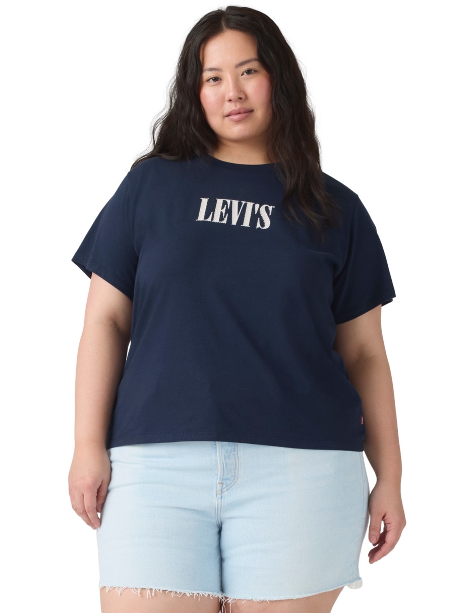 Playera manga corta cuello redondo para mujer Playera manga corta cuello redondo para mujer