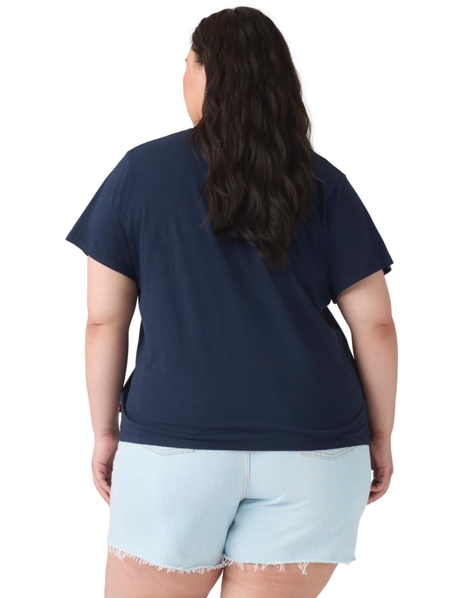 Playera manga corta cuello redondo para mujer 2