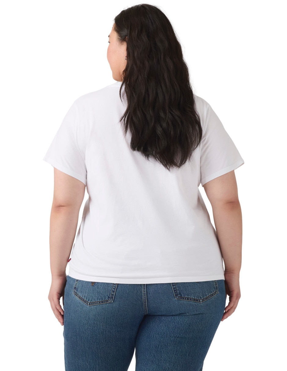 Playera manga corta cuello redondo para mujer 2