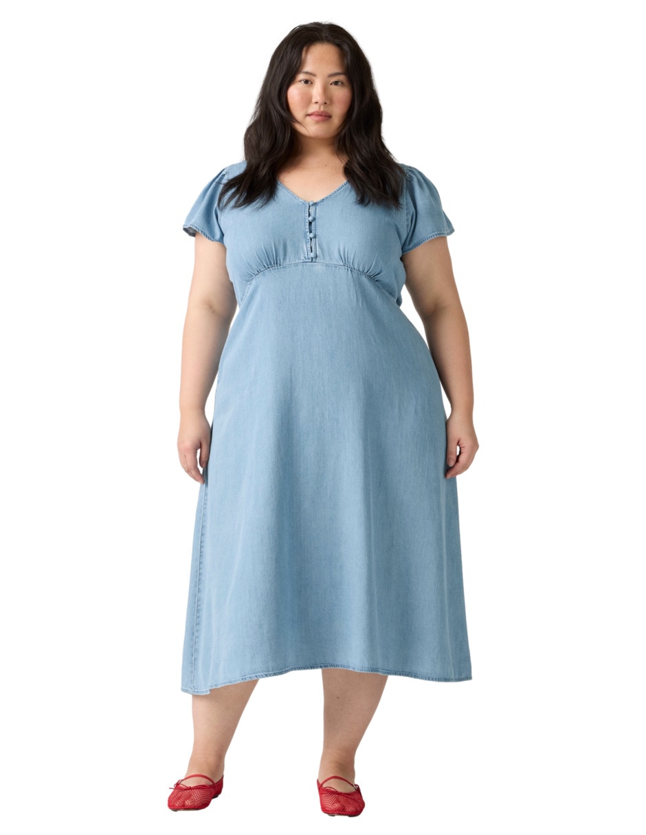 Vestido midi casual para mujer Vestido midi casual para mujer