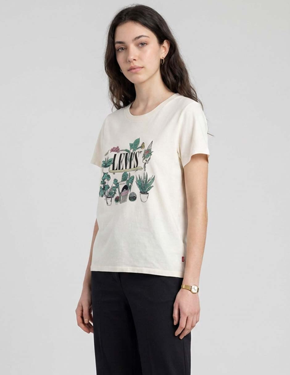 Playera manga corta cuello redondo para mujer Playera manga corta cuello redondo para mujer