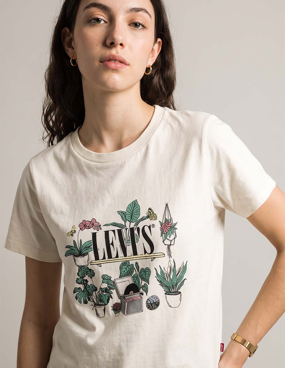 Playera manga corta cuello redondo para mujer 3