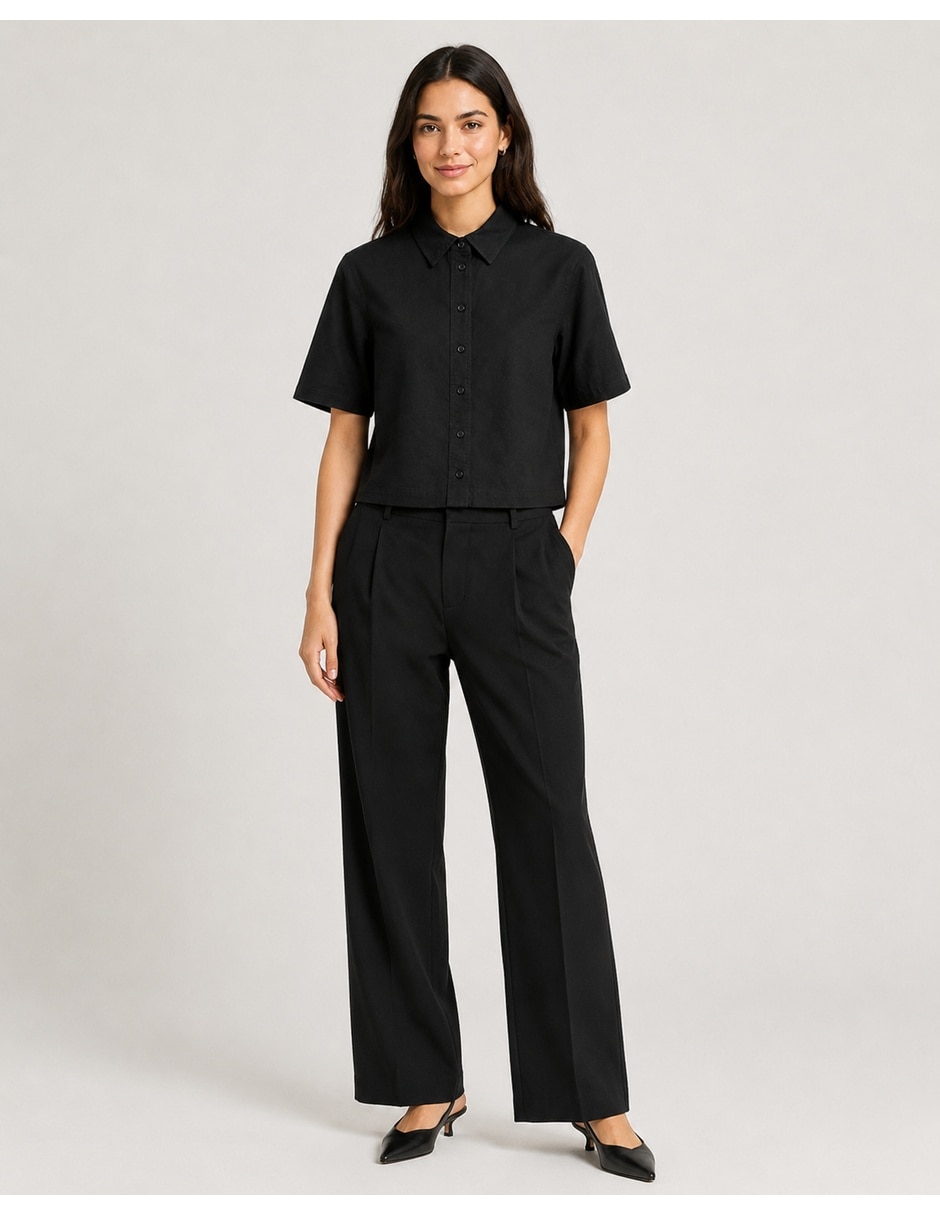 Blusa manga corta para mujer 4