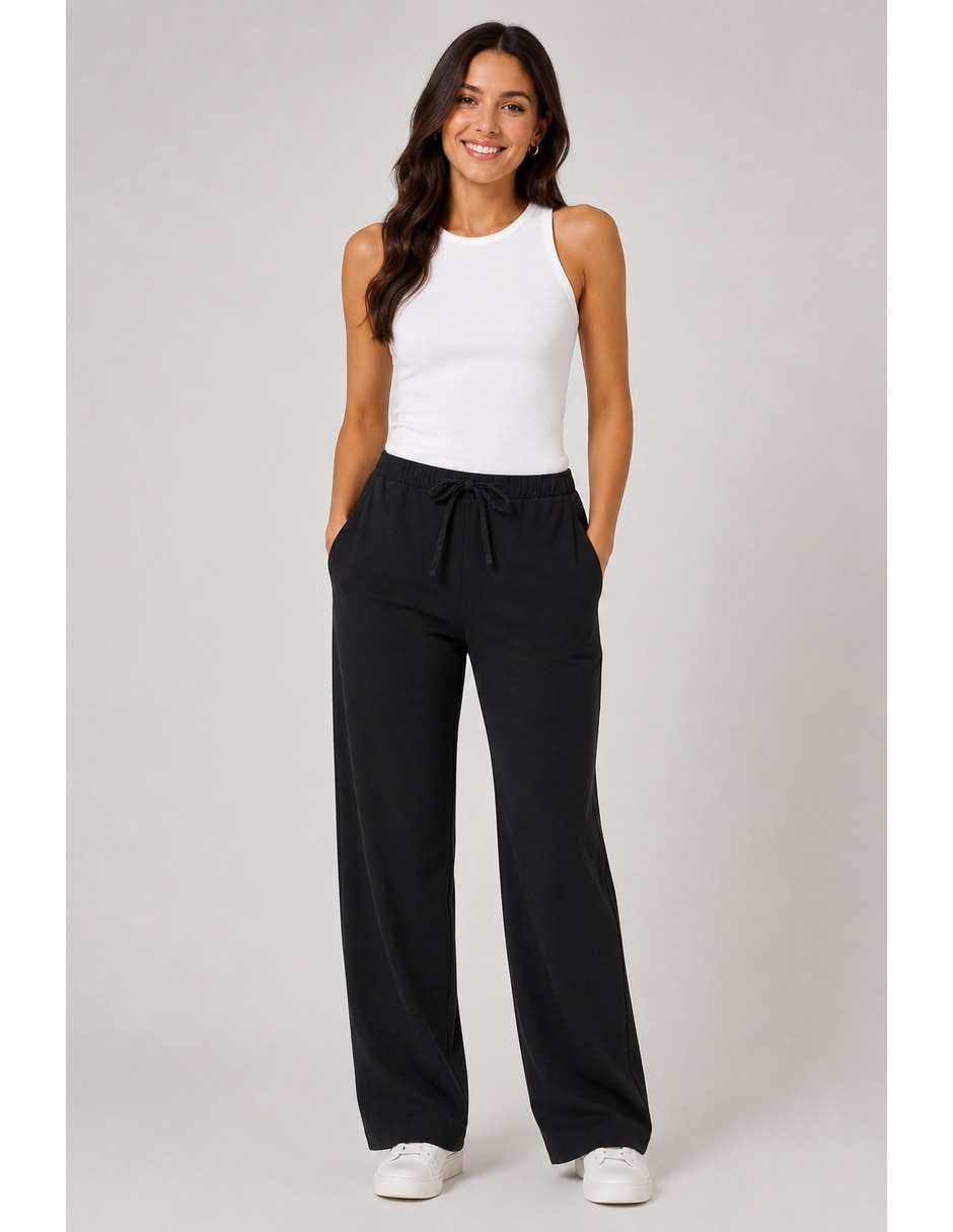Pantalón easy pant wide leg para mujer Pantalón easy pant wide leg para mujer