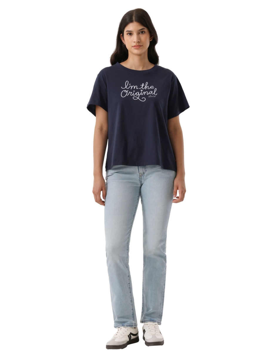 Playera manga corta Levi'S cuello redondo para mujer