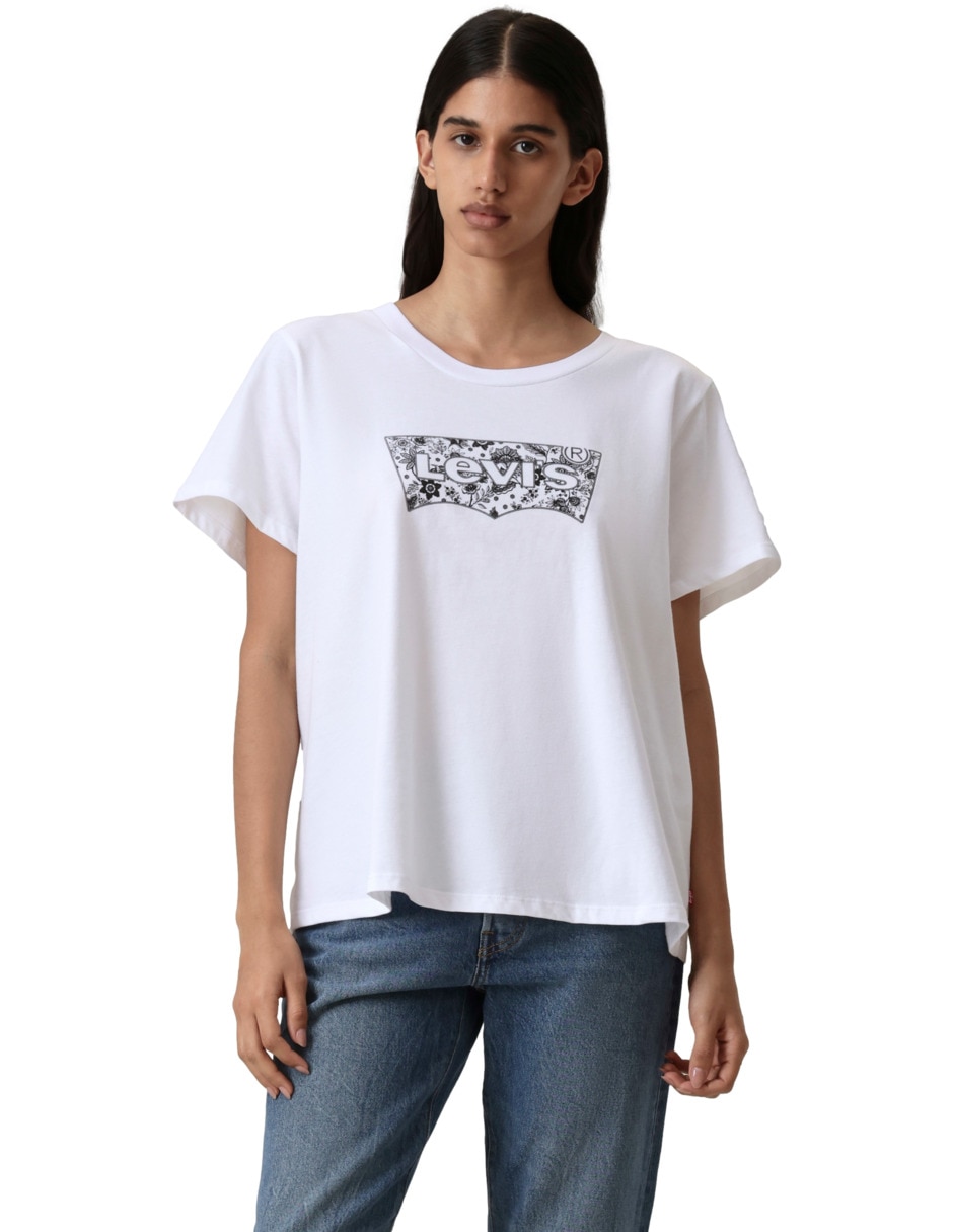 Playera manga corta cuello redondo para mujer 2