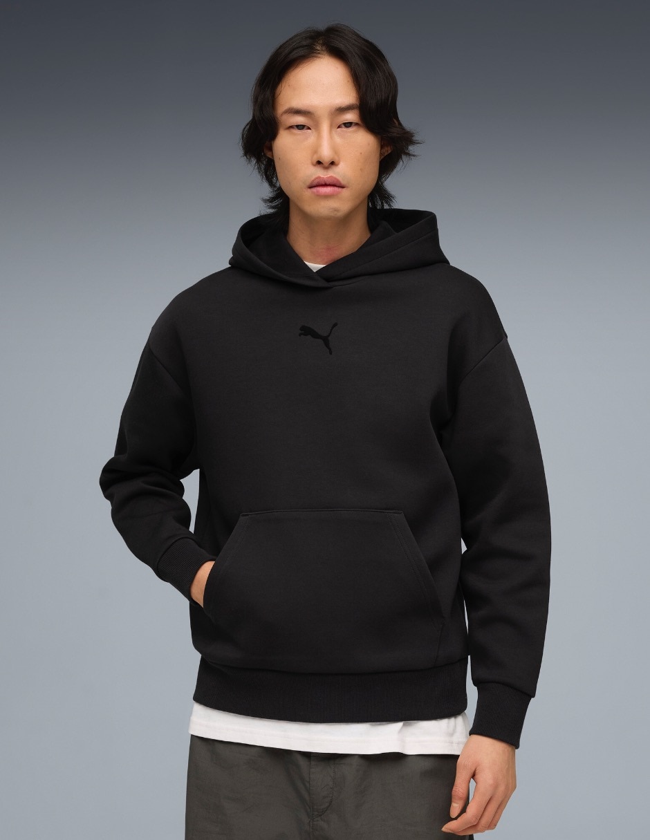Sudadera con capucha ess elevated relaxed logo hoodie dk para mujer Sudadera con capucha ess elevated relaxed logo hoodie dk para mujer
