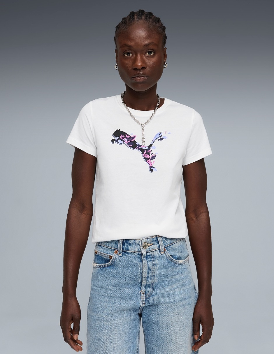 Playera manga corta cuello redondo para mujer Playera manga corta cuello redondo para mujer