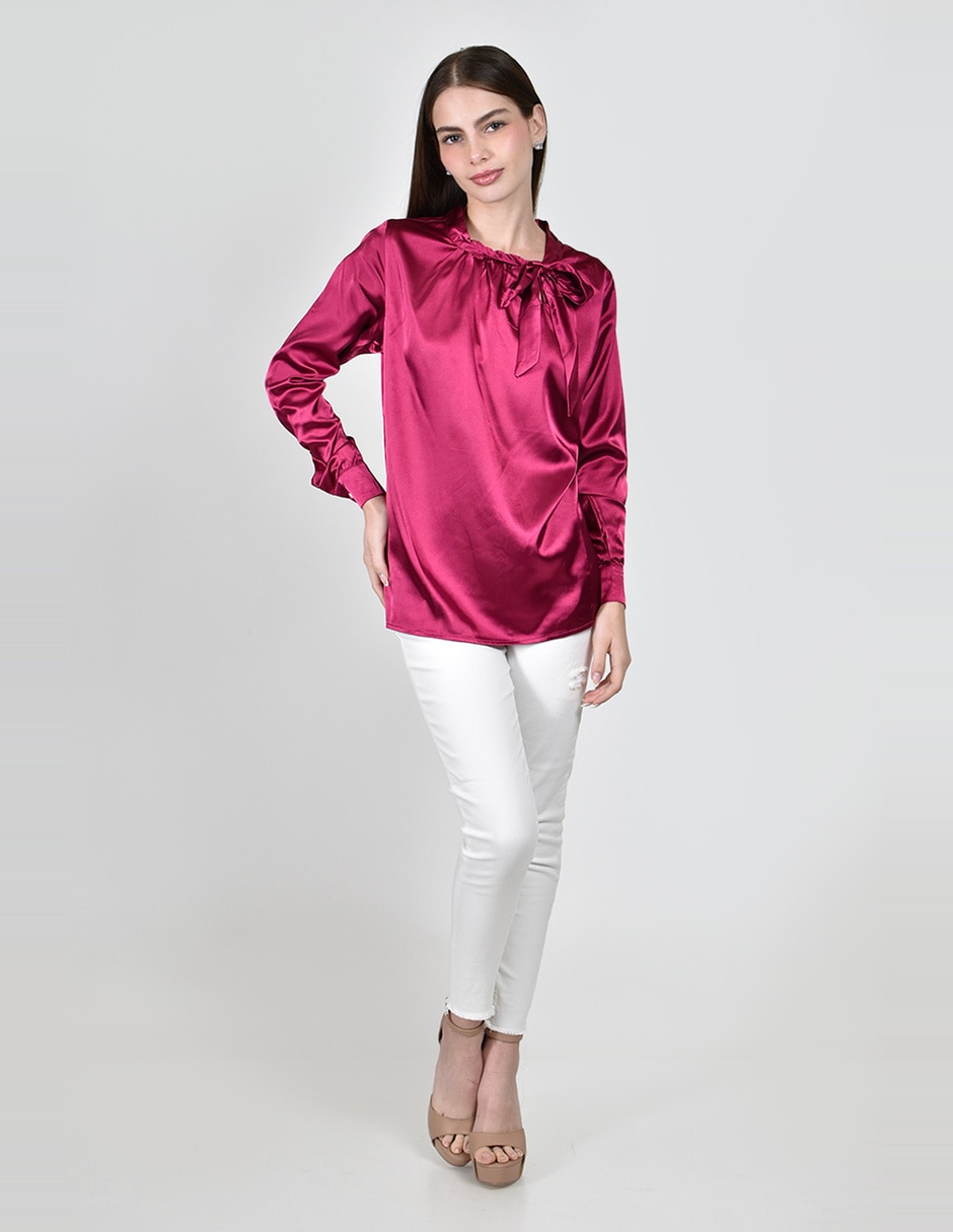 Blusa manga larga para mujer