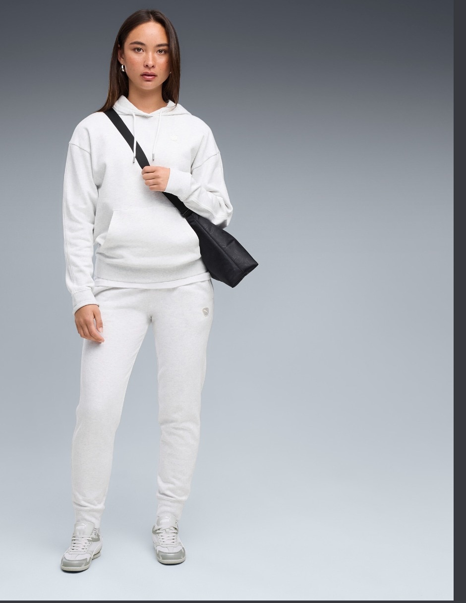 Sudadera con capucha y bolsa ess elevated comfort para mujer 3