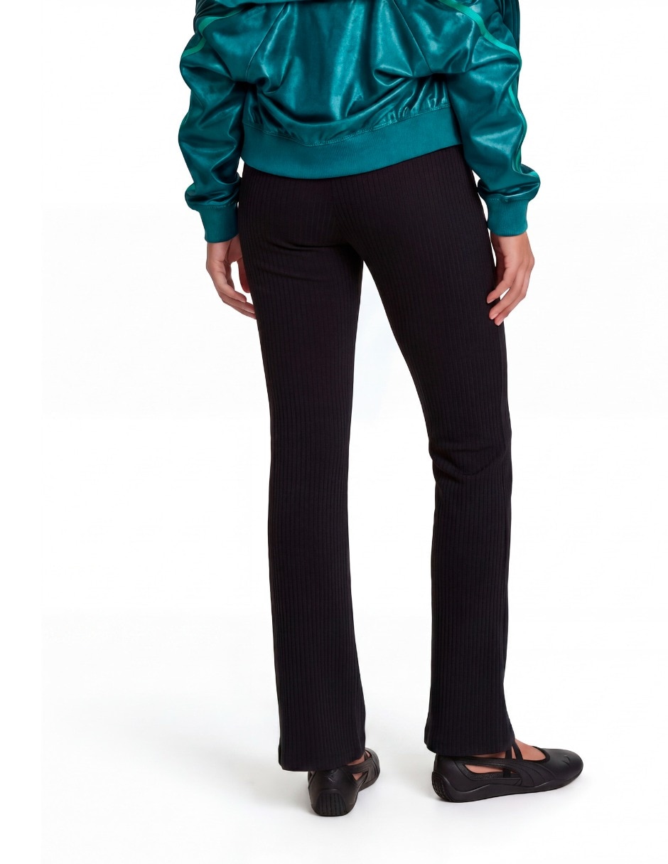 Pants regular con elástico para mujer 4