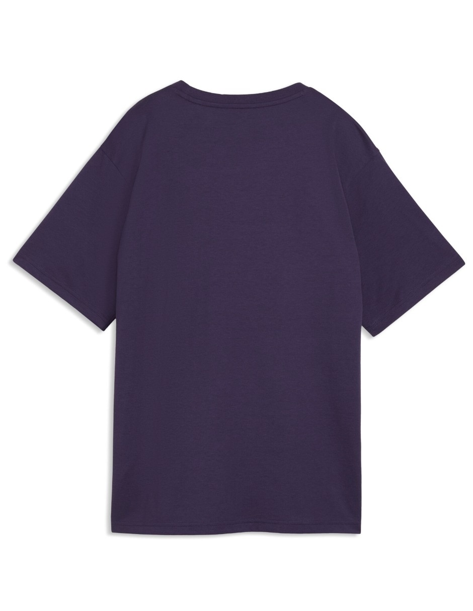 Playera manga corta Graphics Relaxed Flo cuello redondo mujer 4