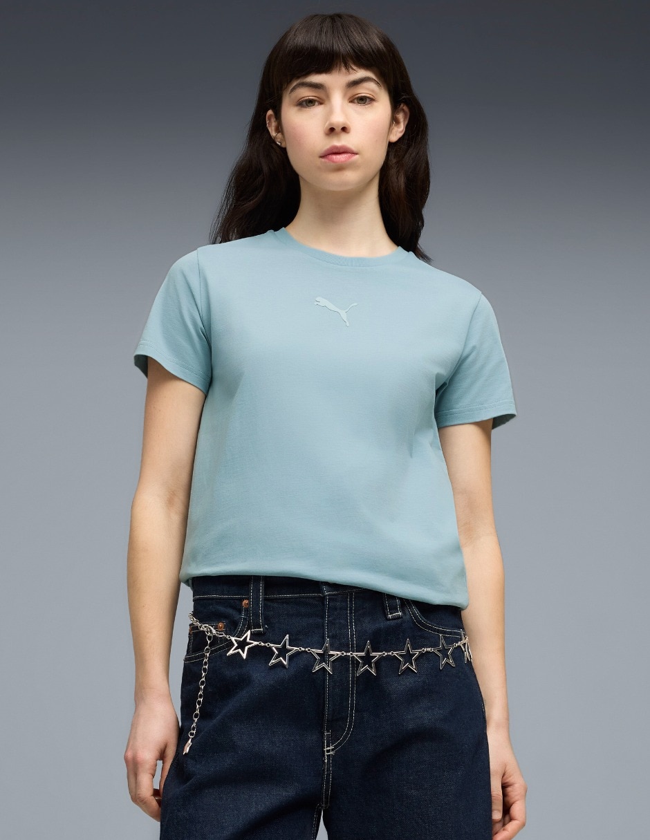 Playera manga corta Ess Elevated Comfort cuello redondo mujer Playera manga corta Ess Elevated Comfort cuello redondo mujer