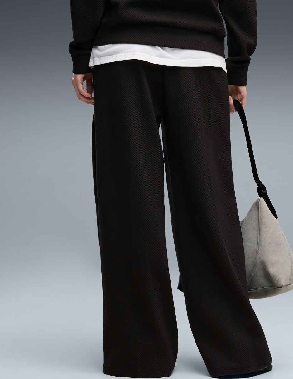 Pants regular con elástico para mujer 3