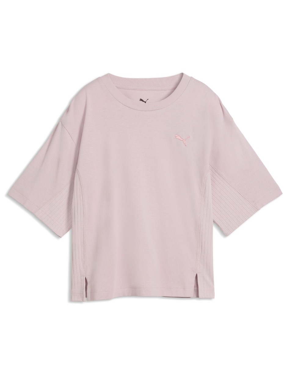Playera manga corta tee cuello redondo para mujer 2