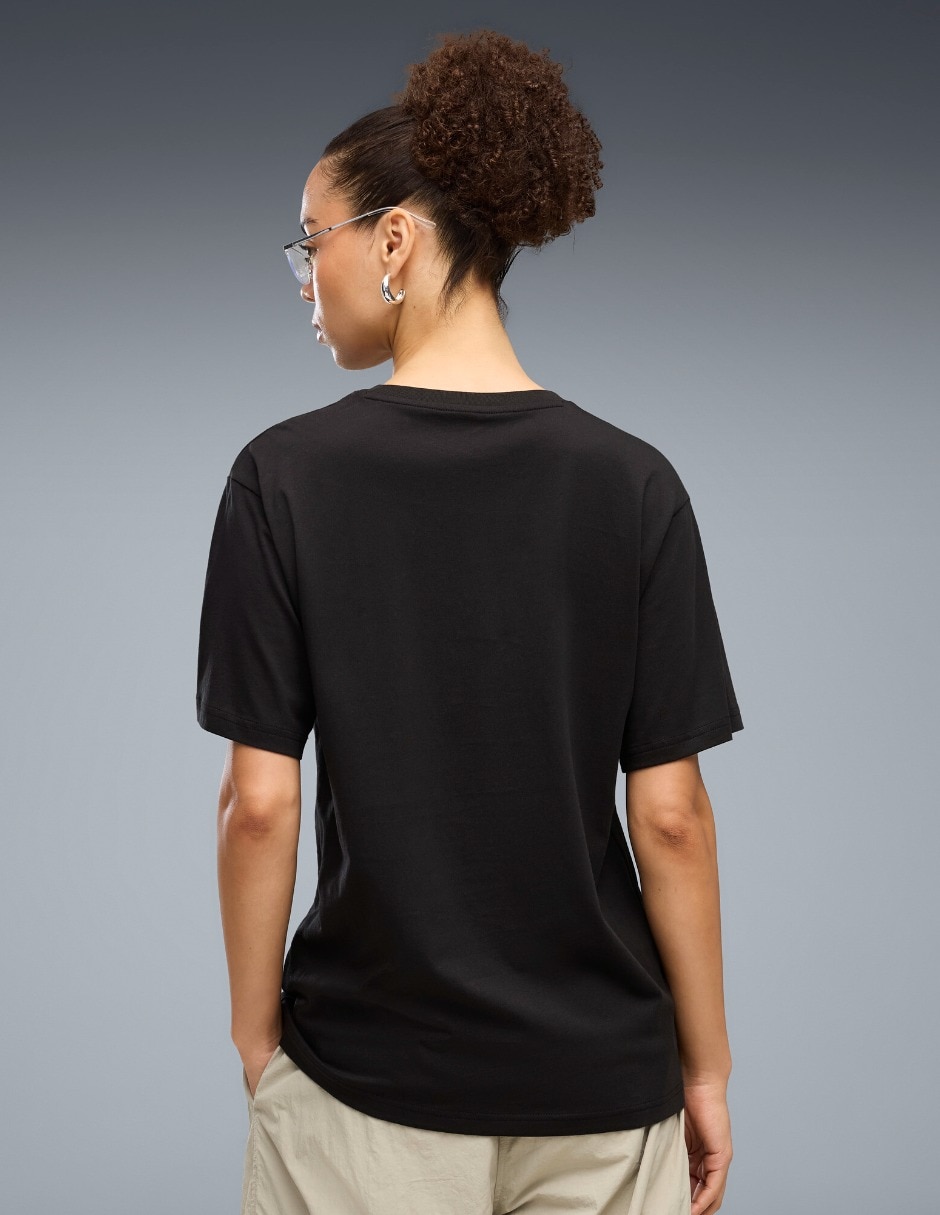 Playera manga corta Grahics Relaxed Runn cuello redondo mujer 3