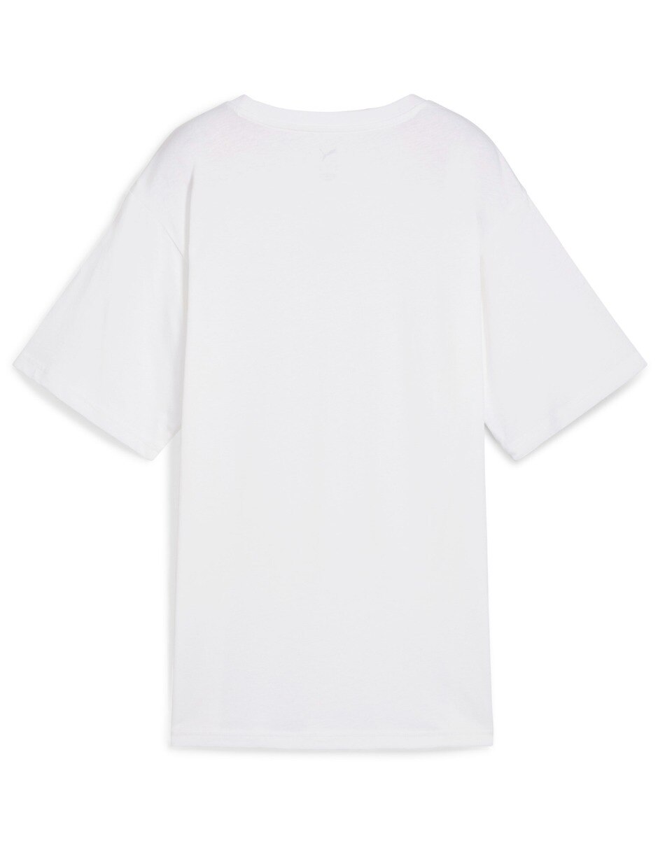 Playera manga corta Ess Relaxed Tee cuello redondo mujer 4