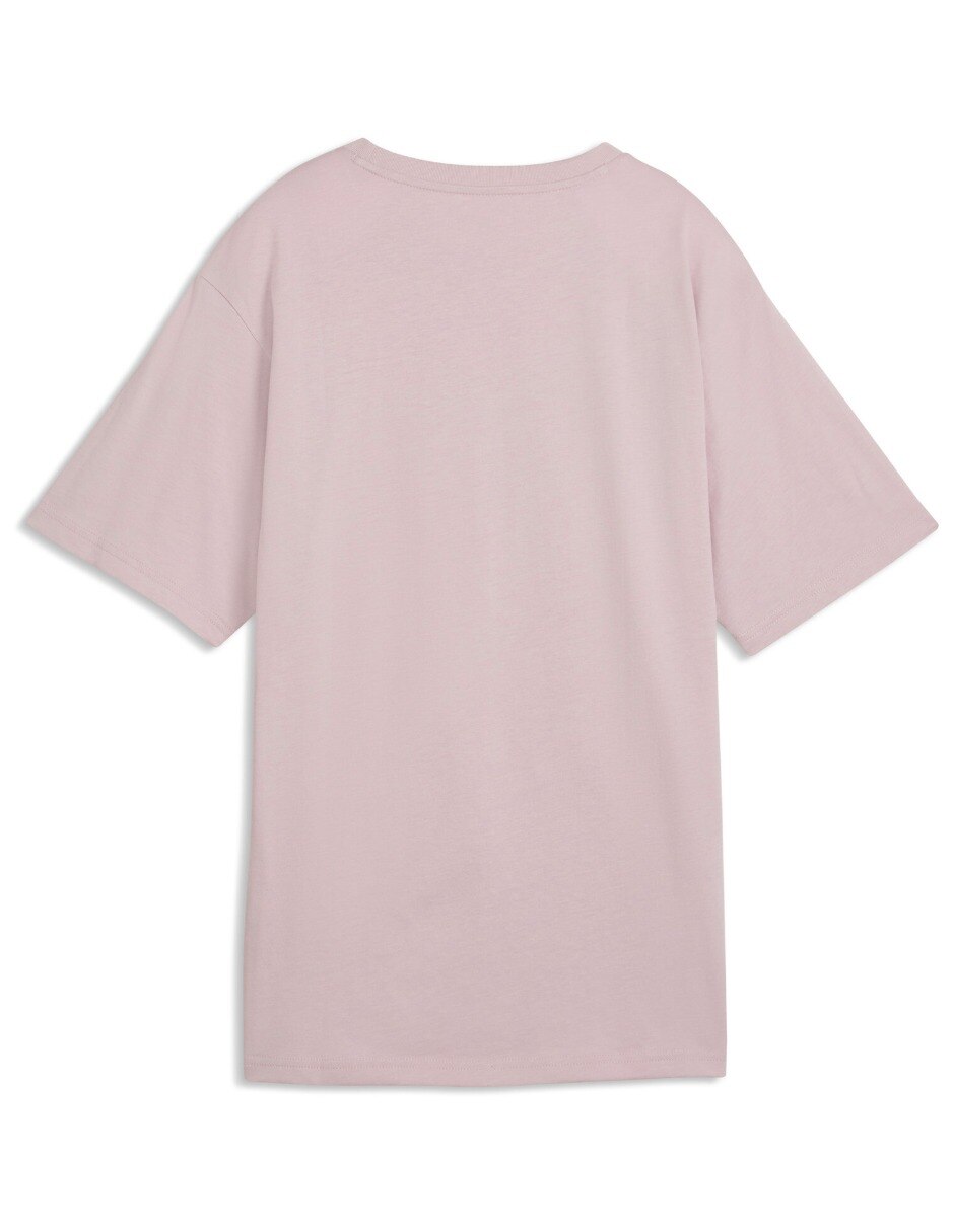 Playera manga corta Graphics Relaxed Cha cuello redondo mujer 4