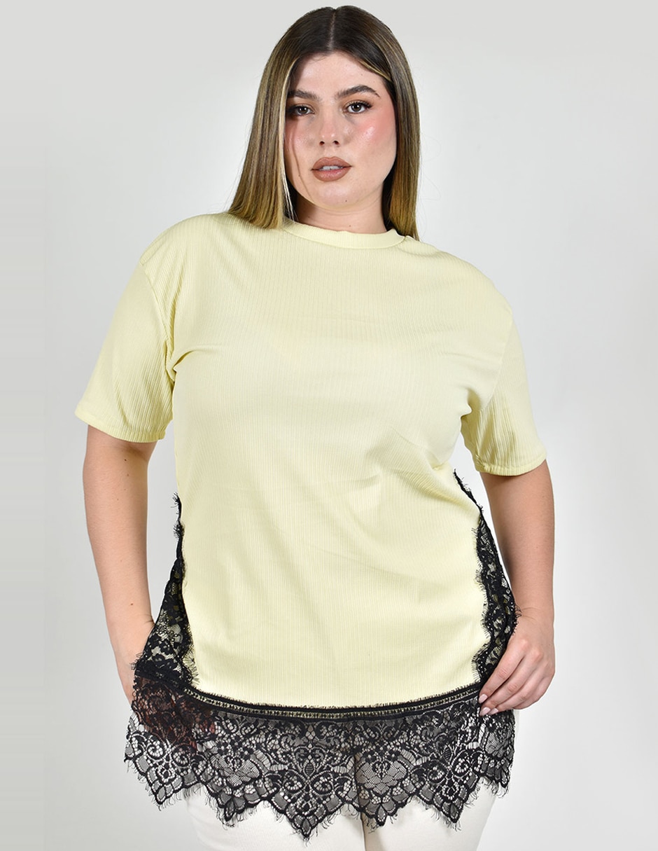 Blusa manga corta para mujer
