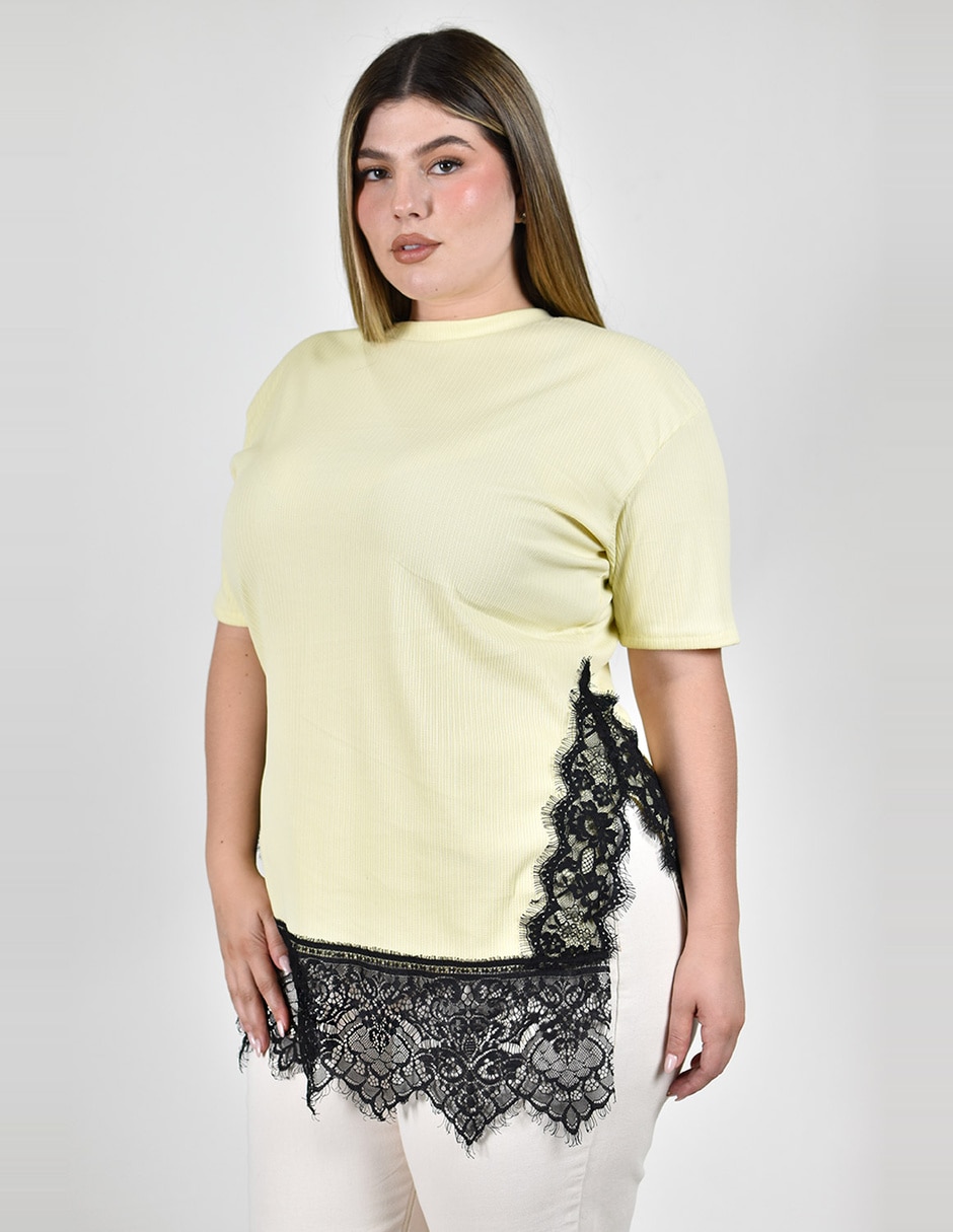 Blusa manga corta para mujer