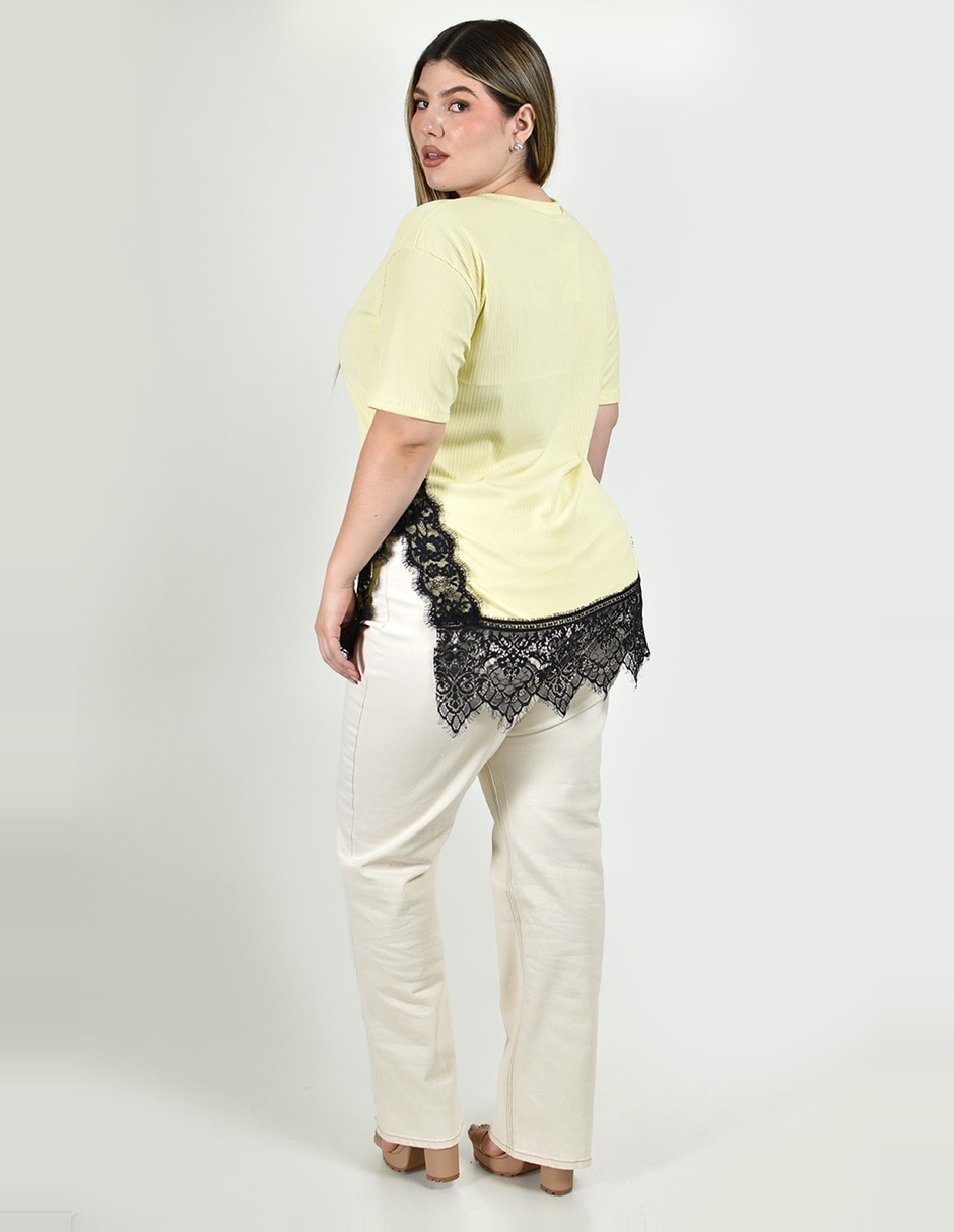 Blusa manga corta para mujer
