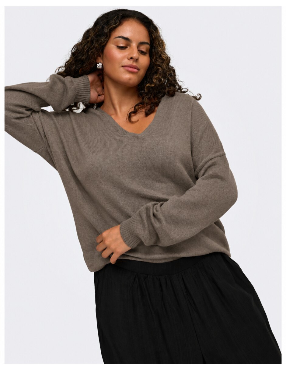 Suéter cuello v para mujer 3