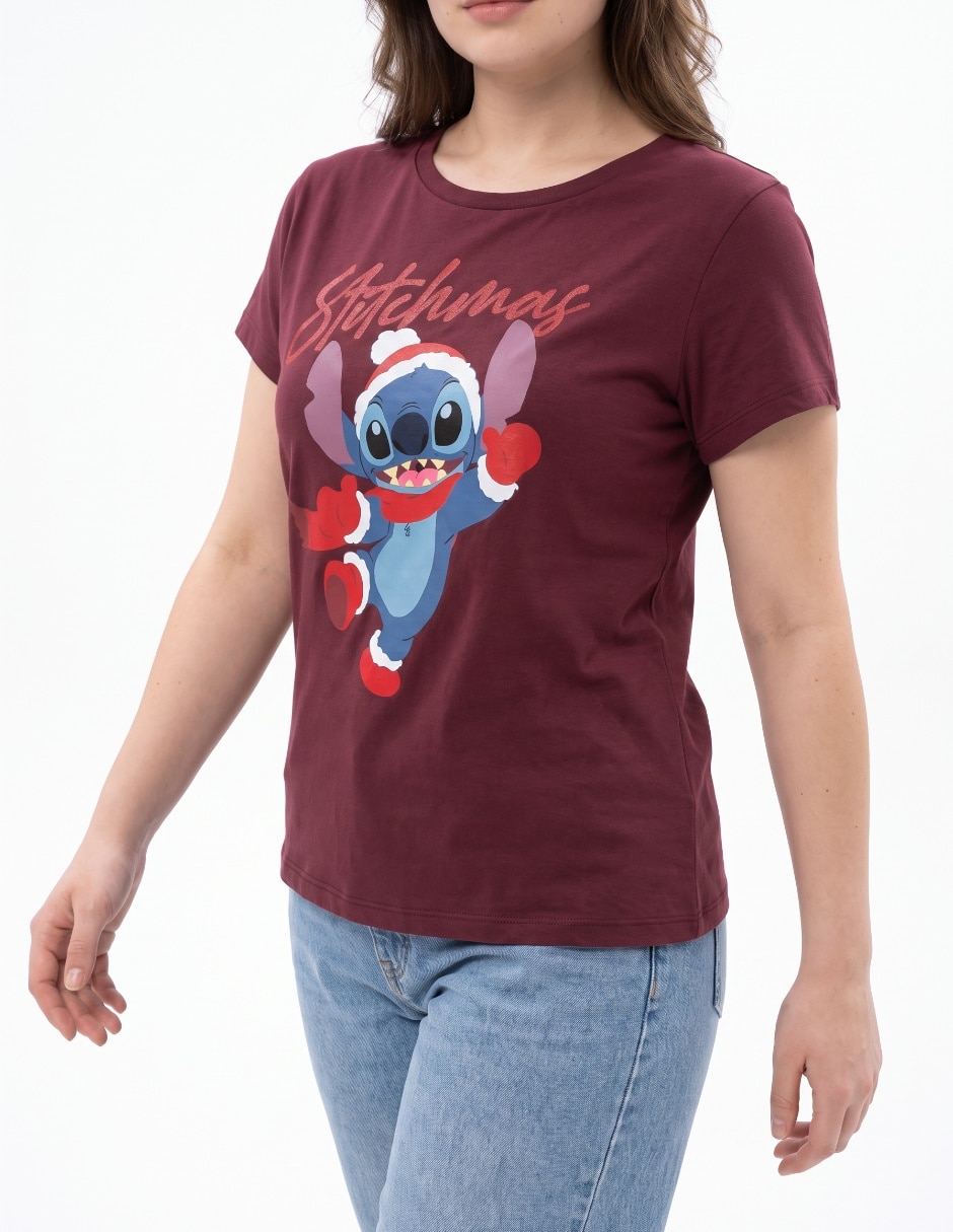 Playera manga corta cuello redondo para mujer 4