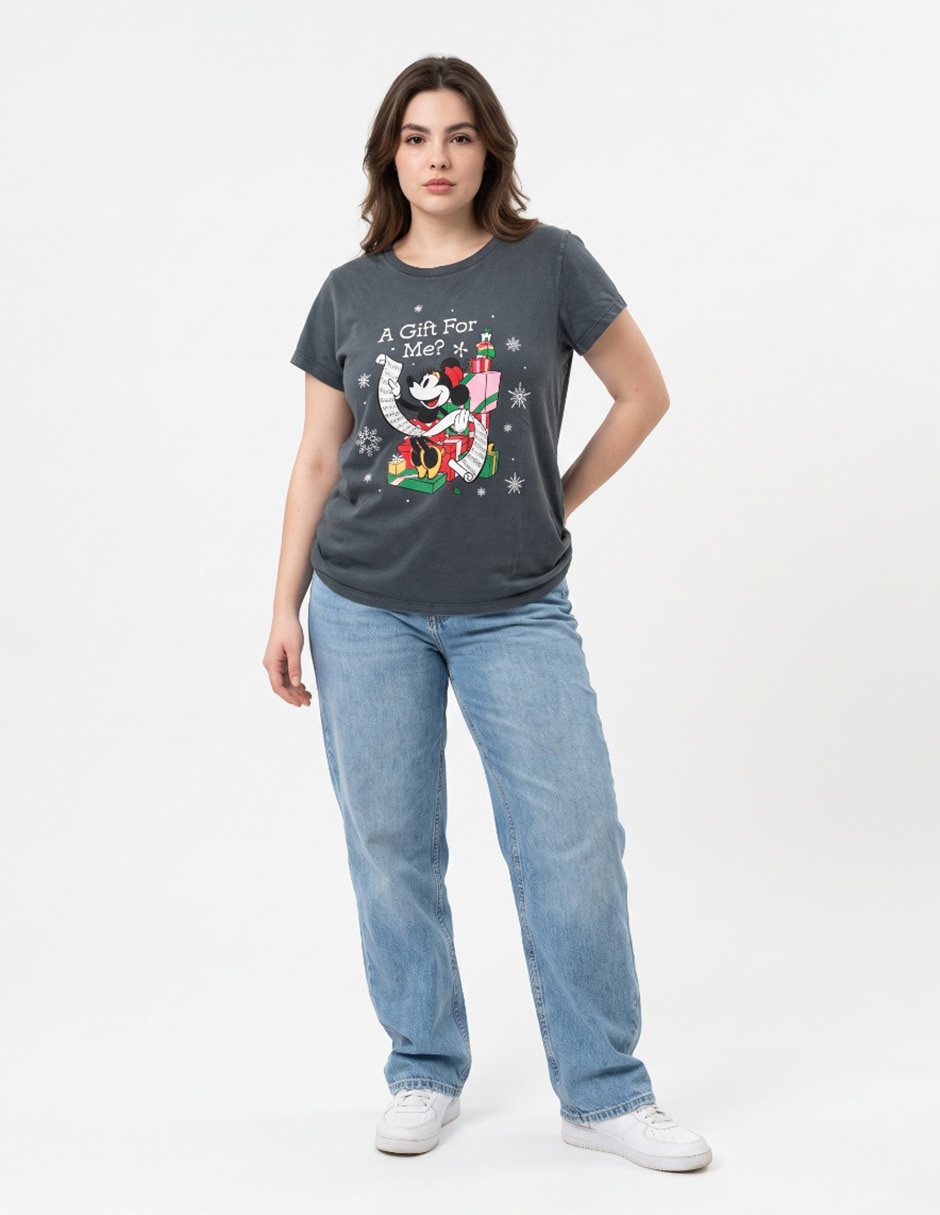 Playera manga corta cuello redondo para mujer Playera manga corta cuello redondo para mujer