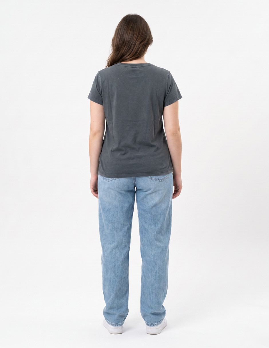 Playera manga corta cuello redondo para mujer 2