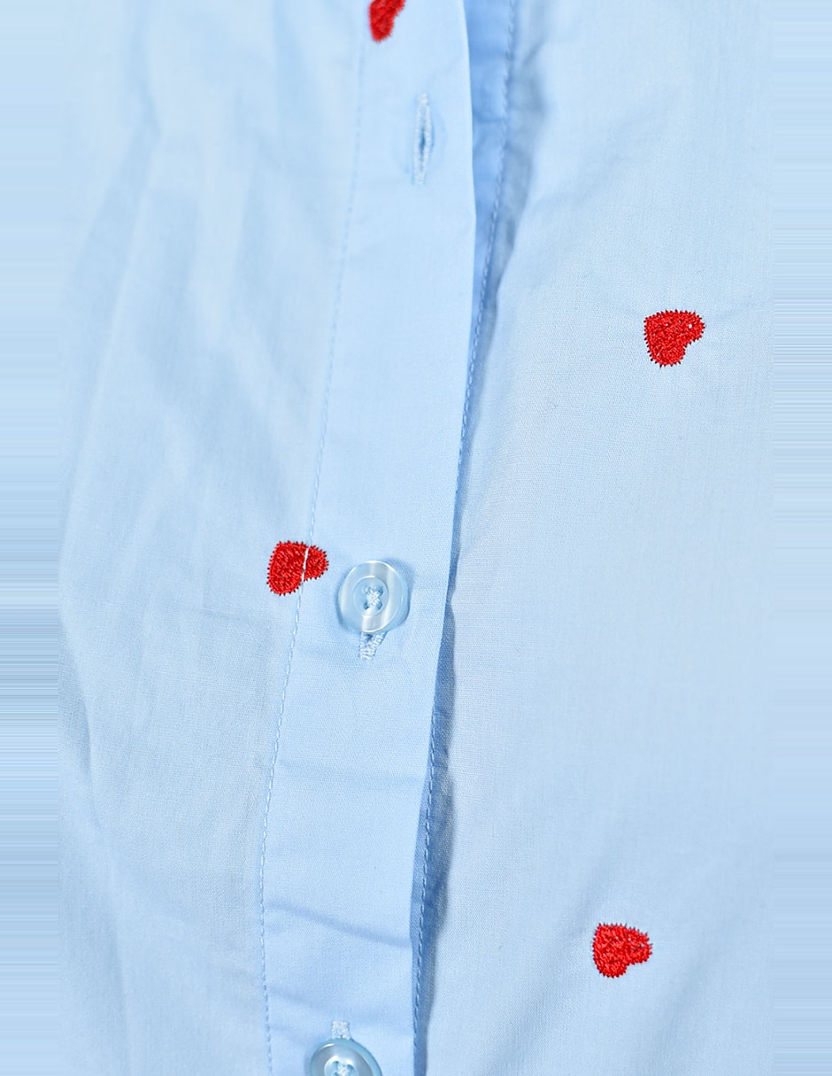 Camisa de algodón manga larga para mujer 4