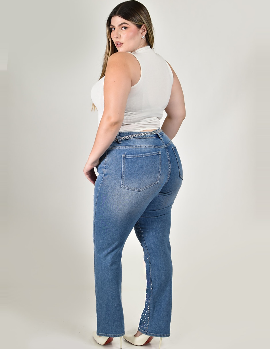 Jeans straight para mujer 3