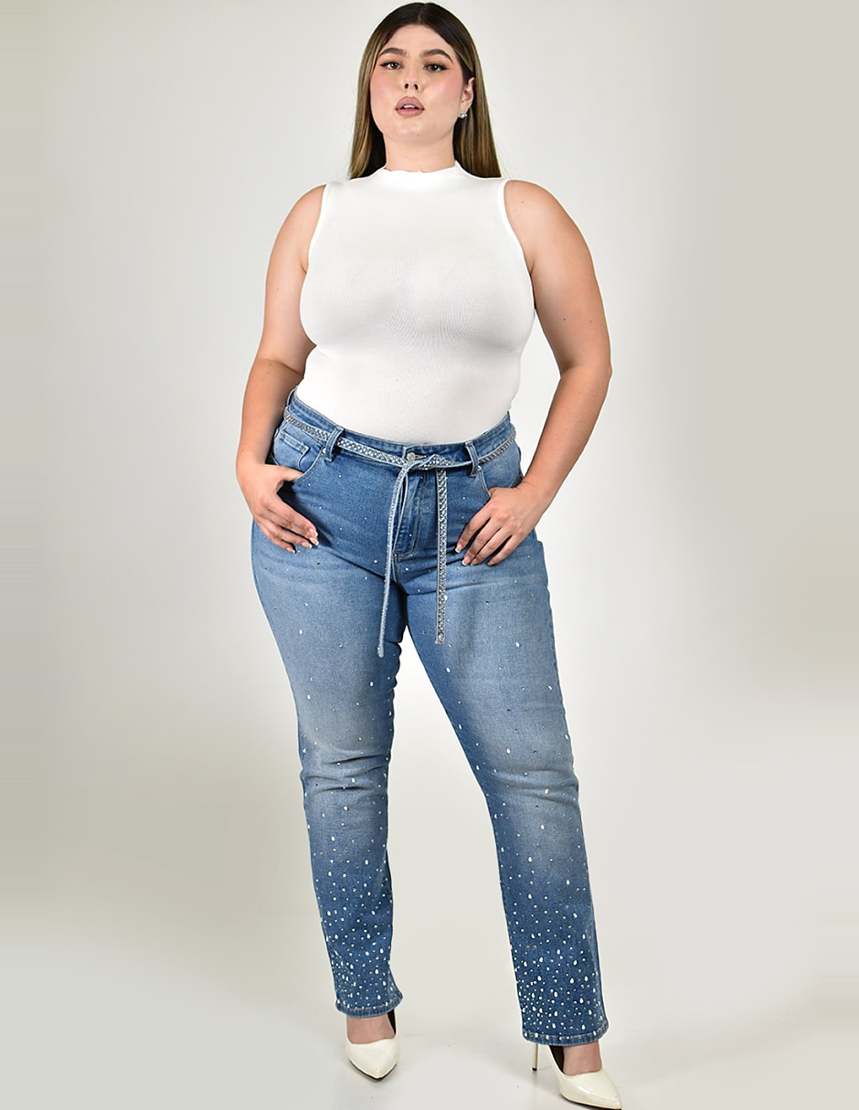 Jeans straight para mujer 5