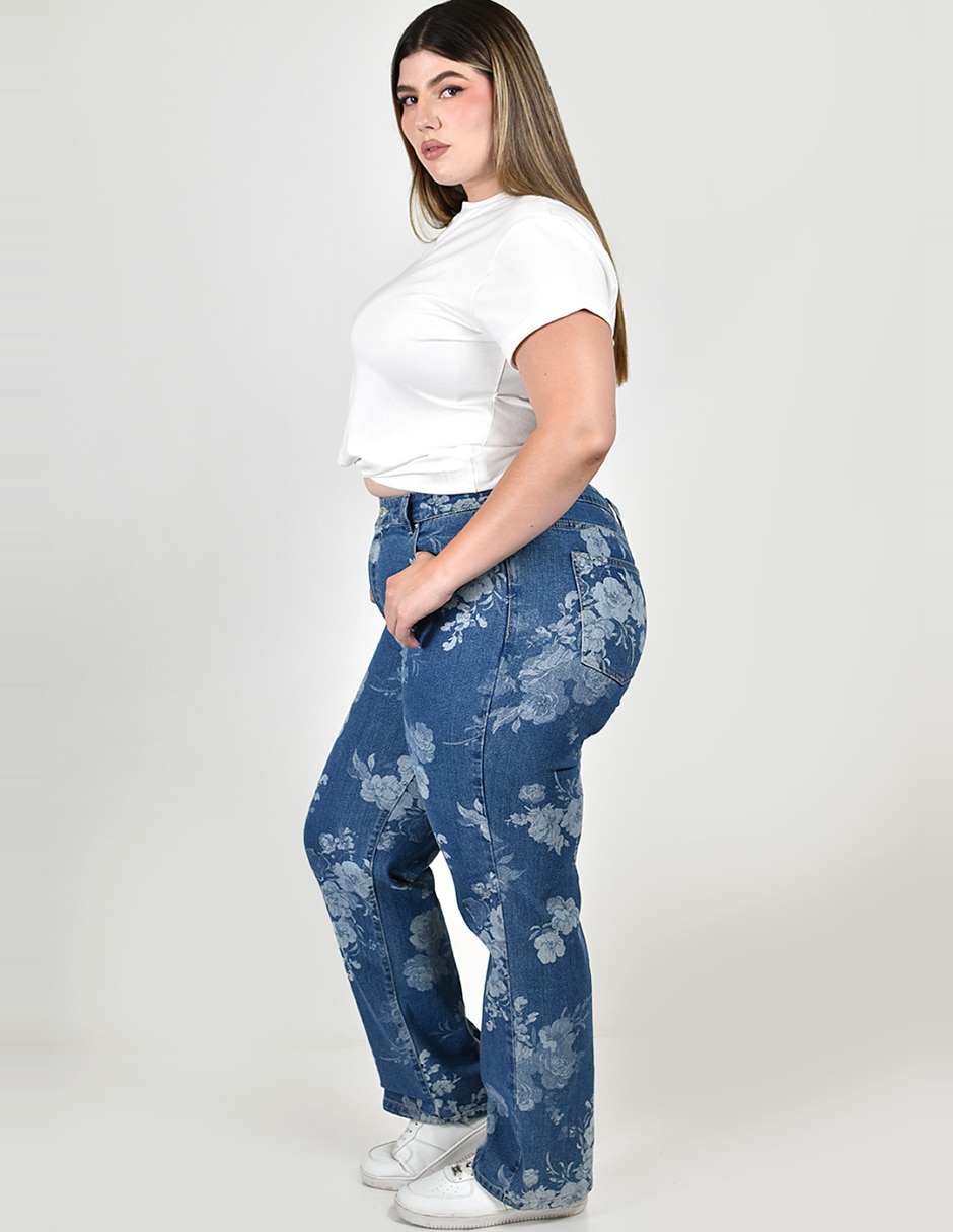 Jeans straight para mujer 2