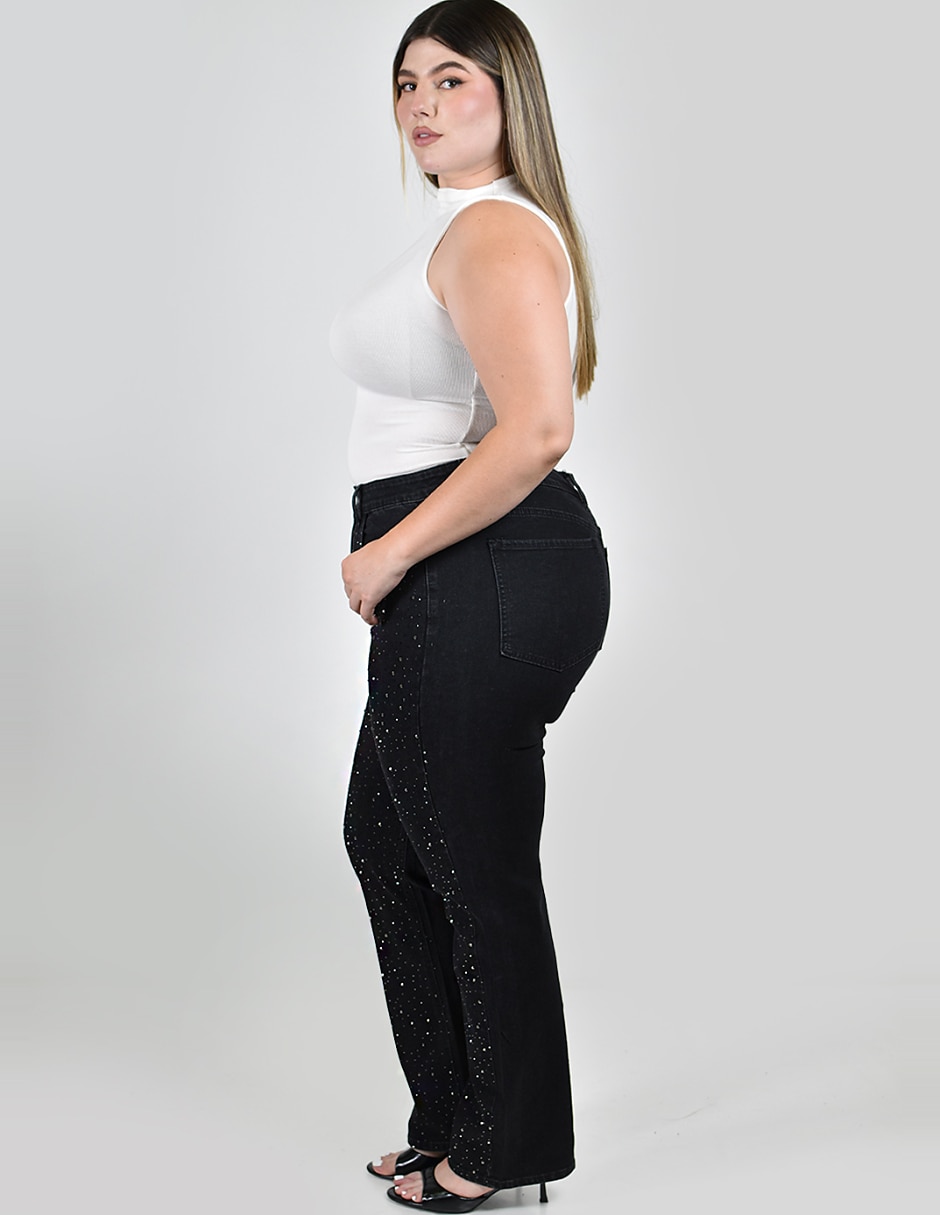 Jeans straight para mujer 2