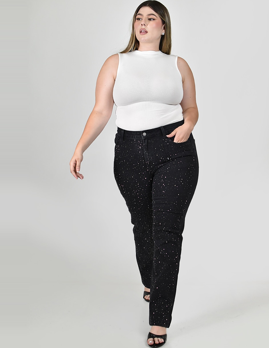 Jeans straight para mujer 4